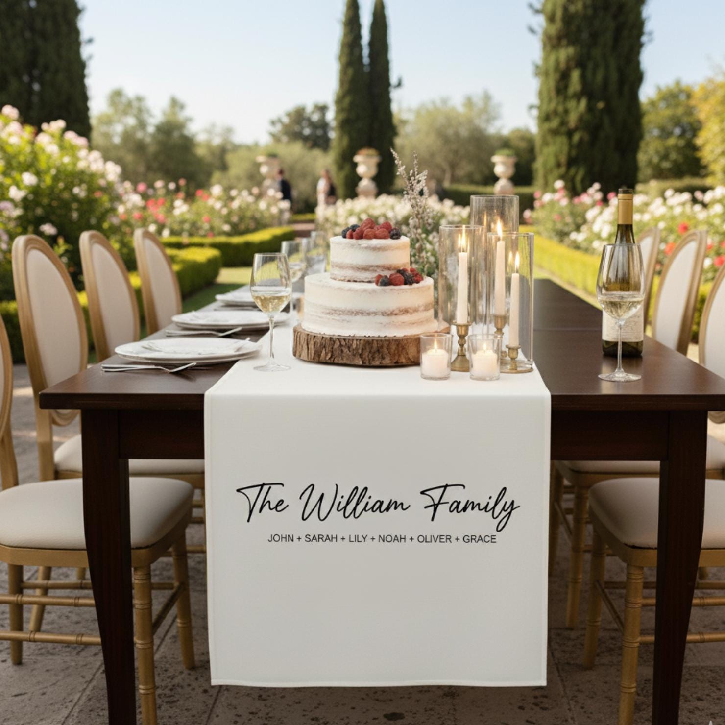 Custom Family Table Sign: Personalized Name Table image 2