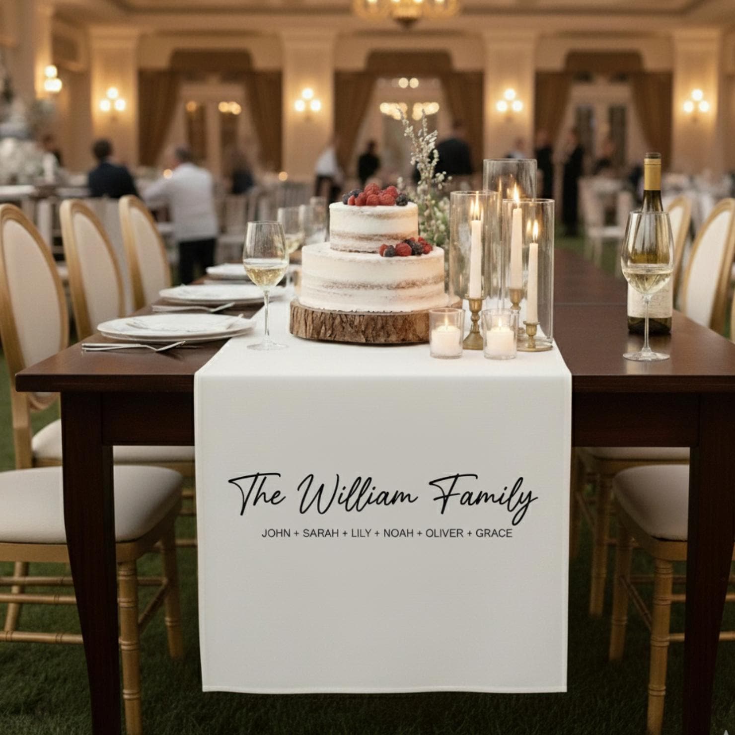 Custom Family Table Sign: Personalized Name Table image 1