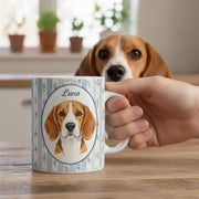 Custom Pet Portrait Mug: Personalized Dog or Cat Cup | Animal Illustration Drinkware image 1