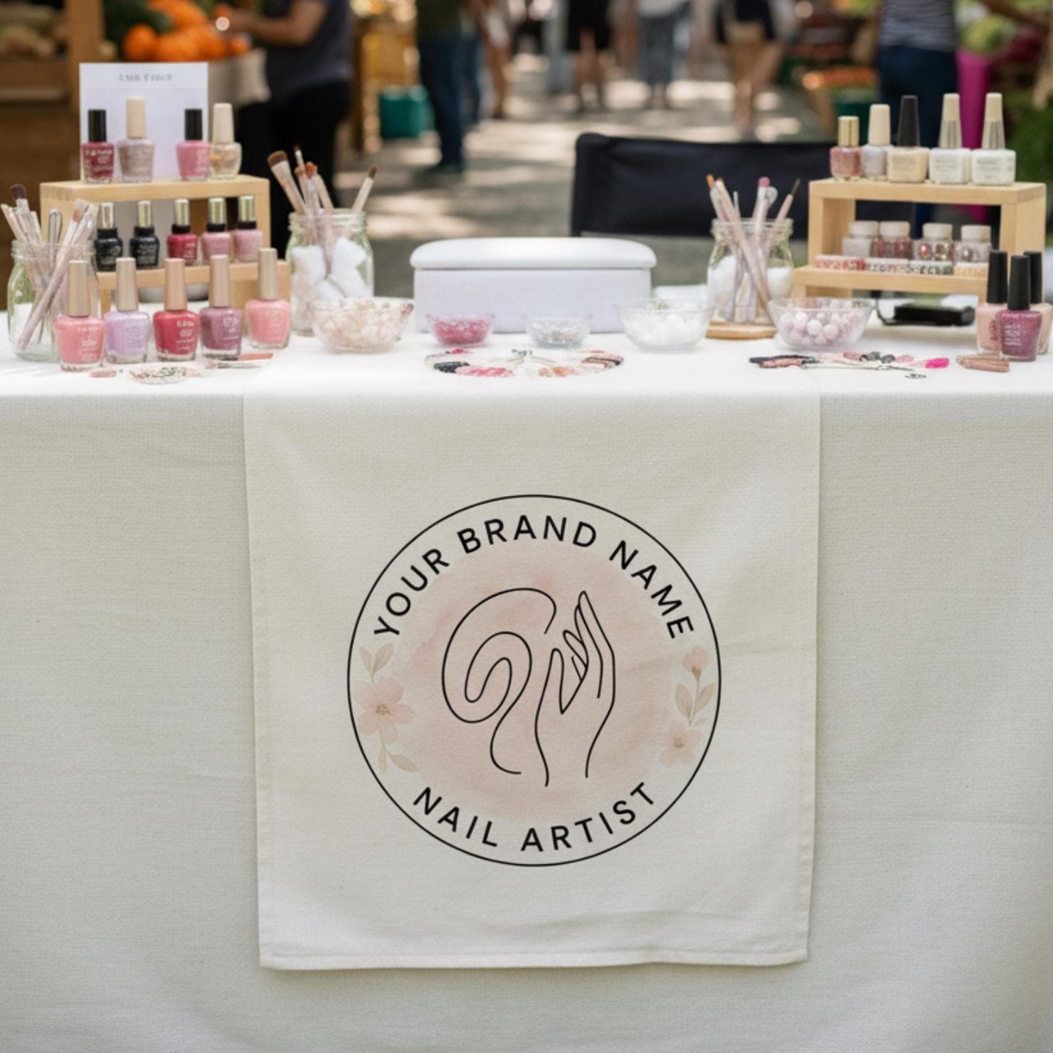 Custom Logo Table Decor: Personalized Business Table Sign image 3