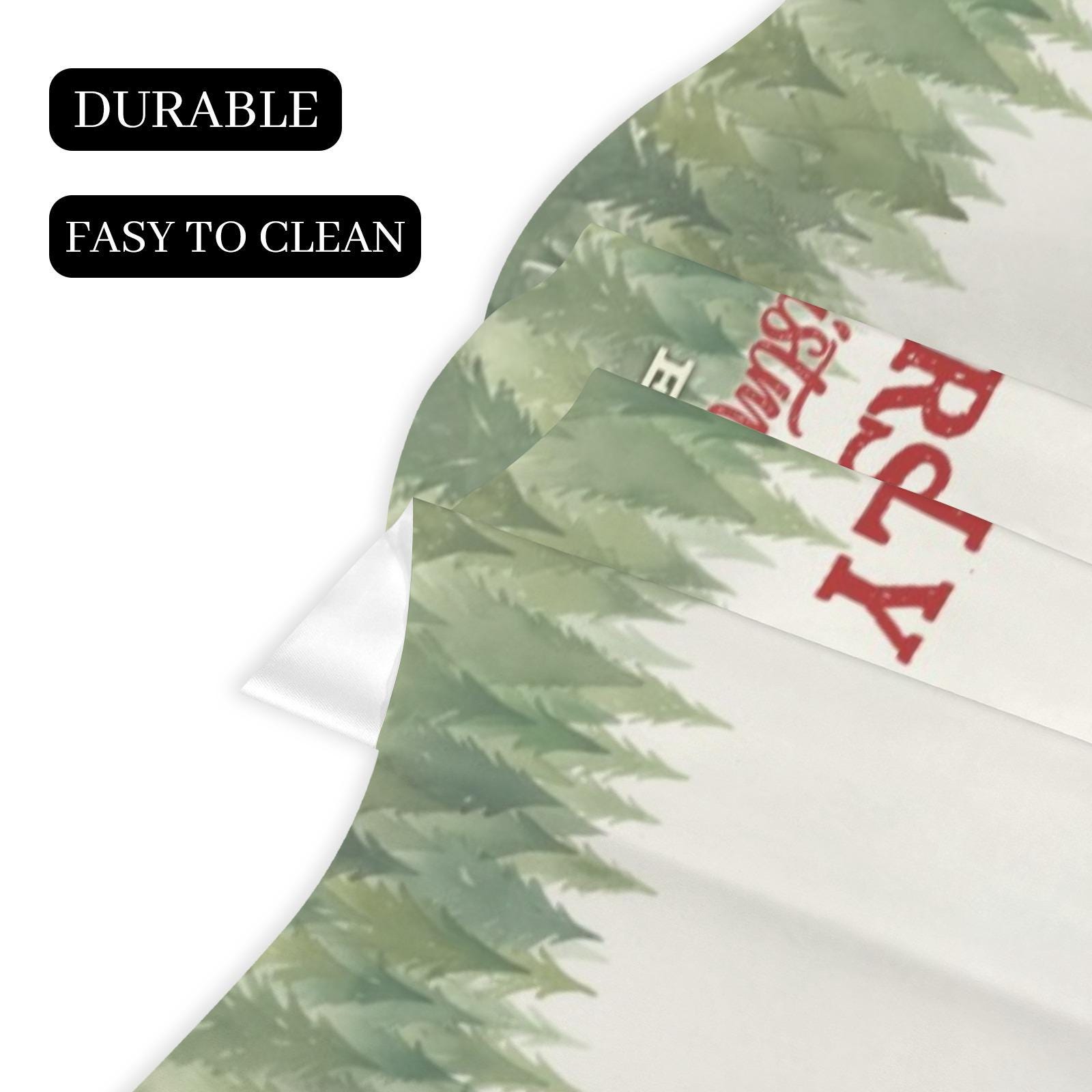 Custom Christmas Tree Farm Fresh Family Fireplace Mantel Scarf: Personalized Holiday Hearth Decor image 6