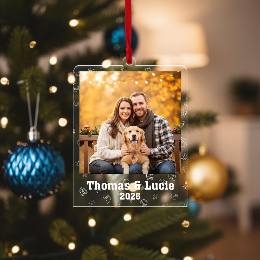 Custom Acrylic Christmas Tree Photo Ornament Keepsake 2025 image 5