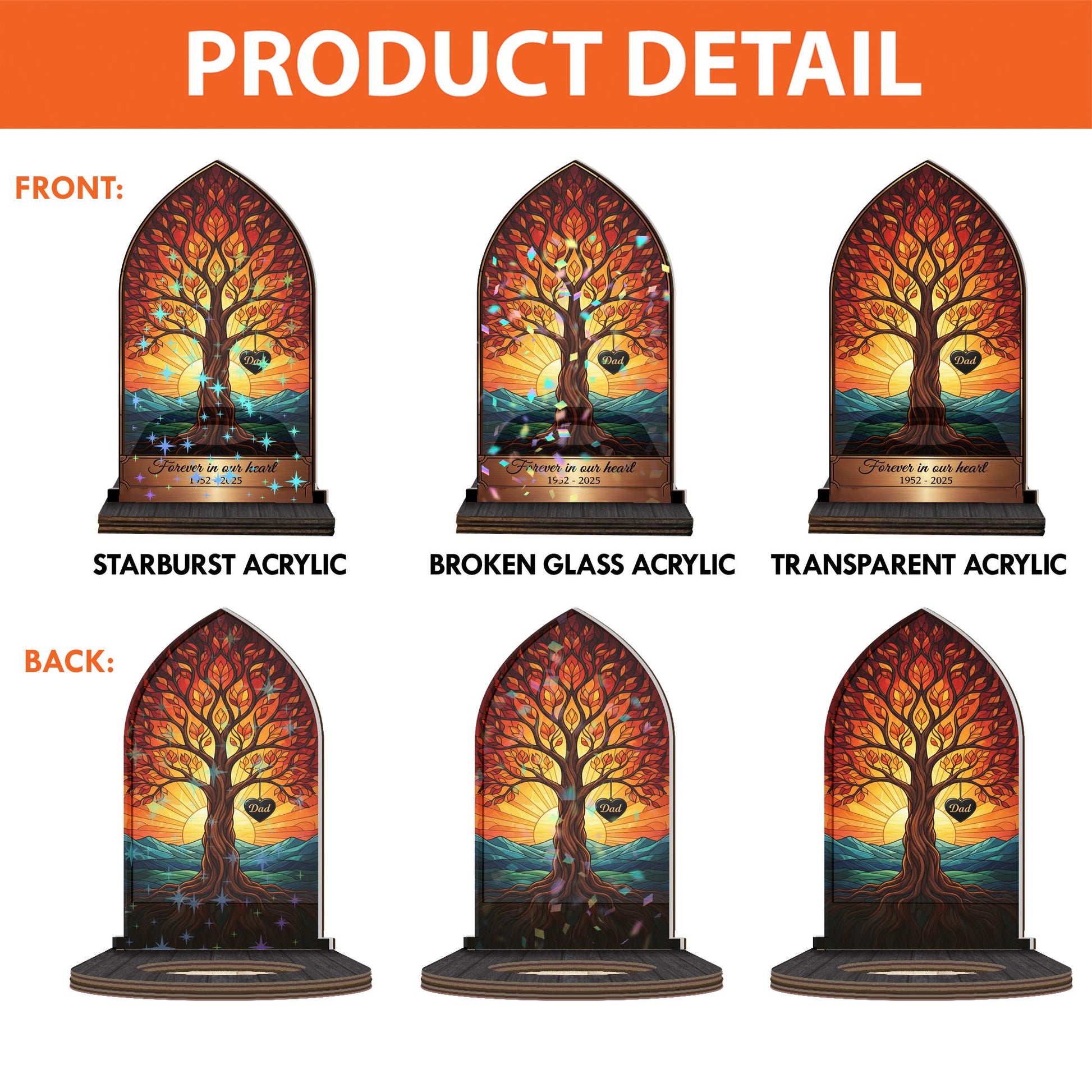 Forever in Our Heart Wooden Candle Holder – Personalized Remembrance Gift image 6