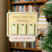 Personalized Birthday Countdown Sign - Custom Days Until My Birthday Tracker image 1