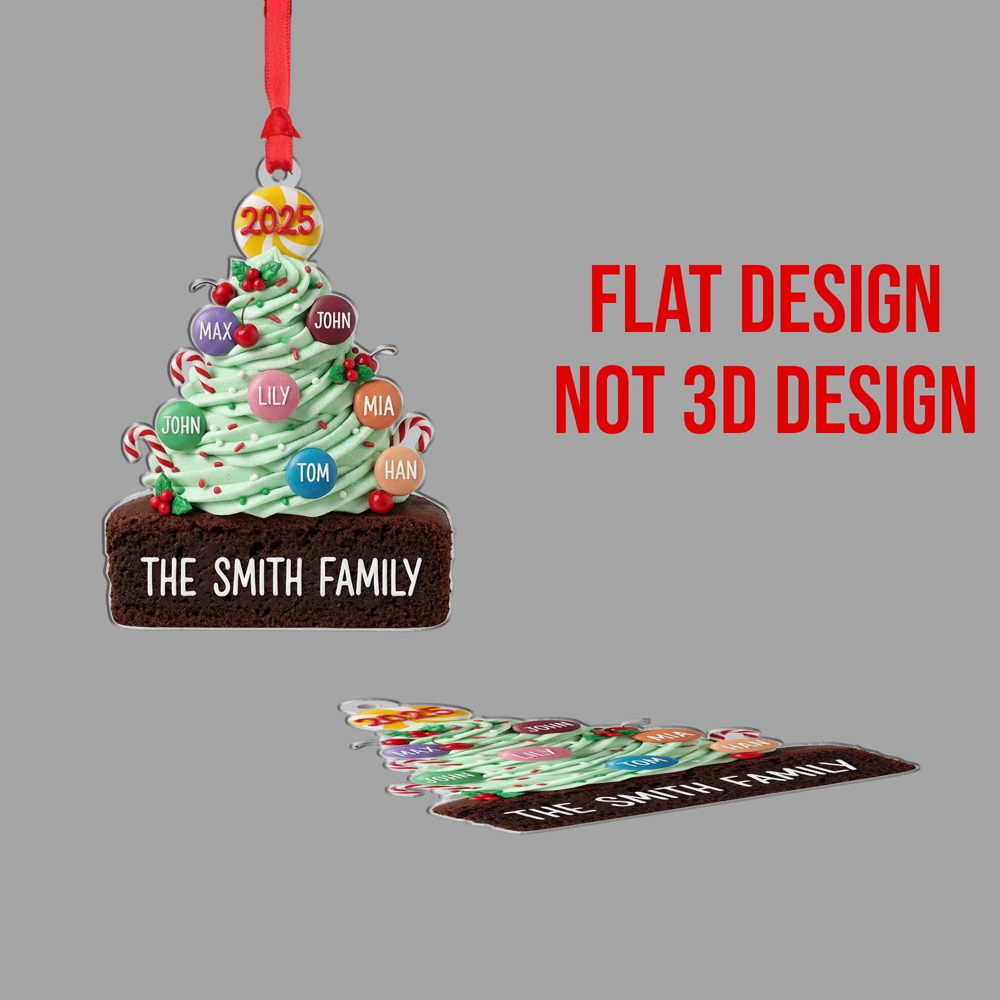 Personalized Family Name Ornament – Christmas Tree Decoration with Names, 2025 Holiday Keepsake for Families image 6