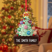 Personalized Family Name Ornament – Christmas Tree Decoration with Names, 2025 Holiday Keepsake for Families image 1
