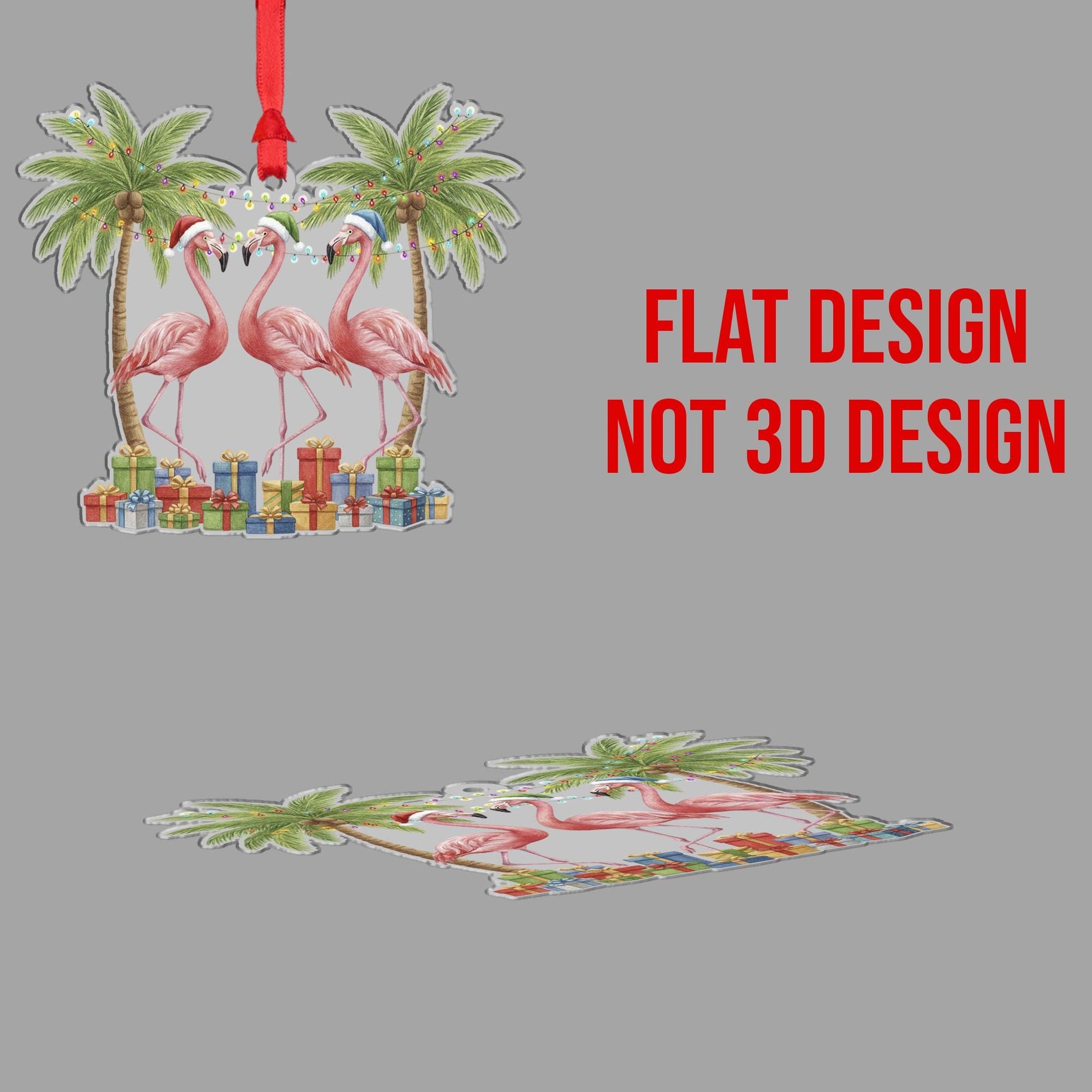 Tropical Flamingo Ornament – Coastal Christmas Decoration, Beach Holiday Tree Keepsake image 6