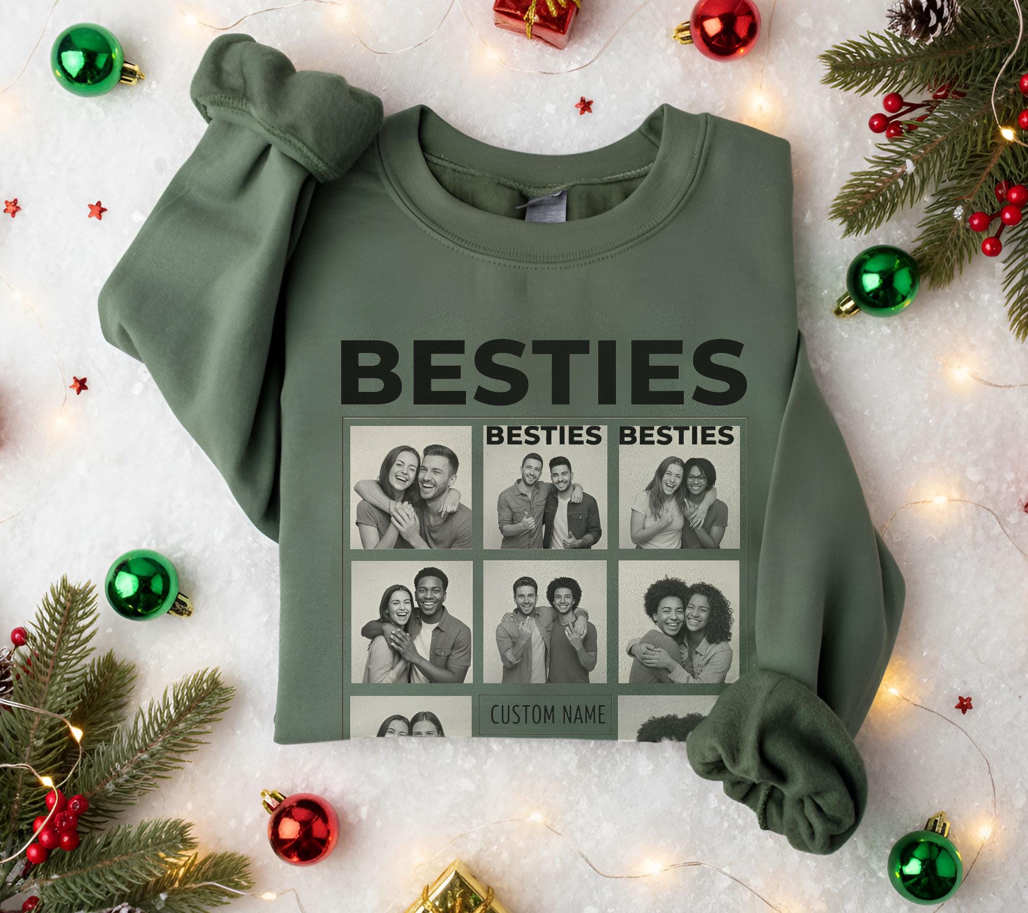 Custom Photo Shirt Vintage 90s Bootleg Print: Personalized Bestie BFF Birthday Gift image 1