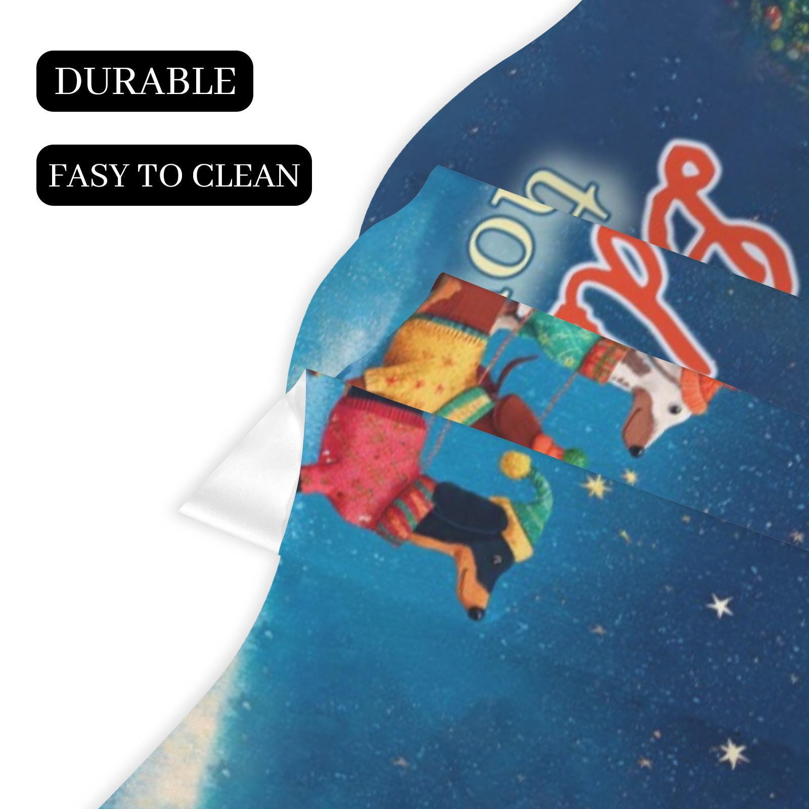 Dachshunds Through Snow Mantel Scarf: Christmas Fireplace Decor, Dog Lover Holiday Runner image 6