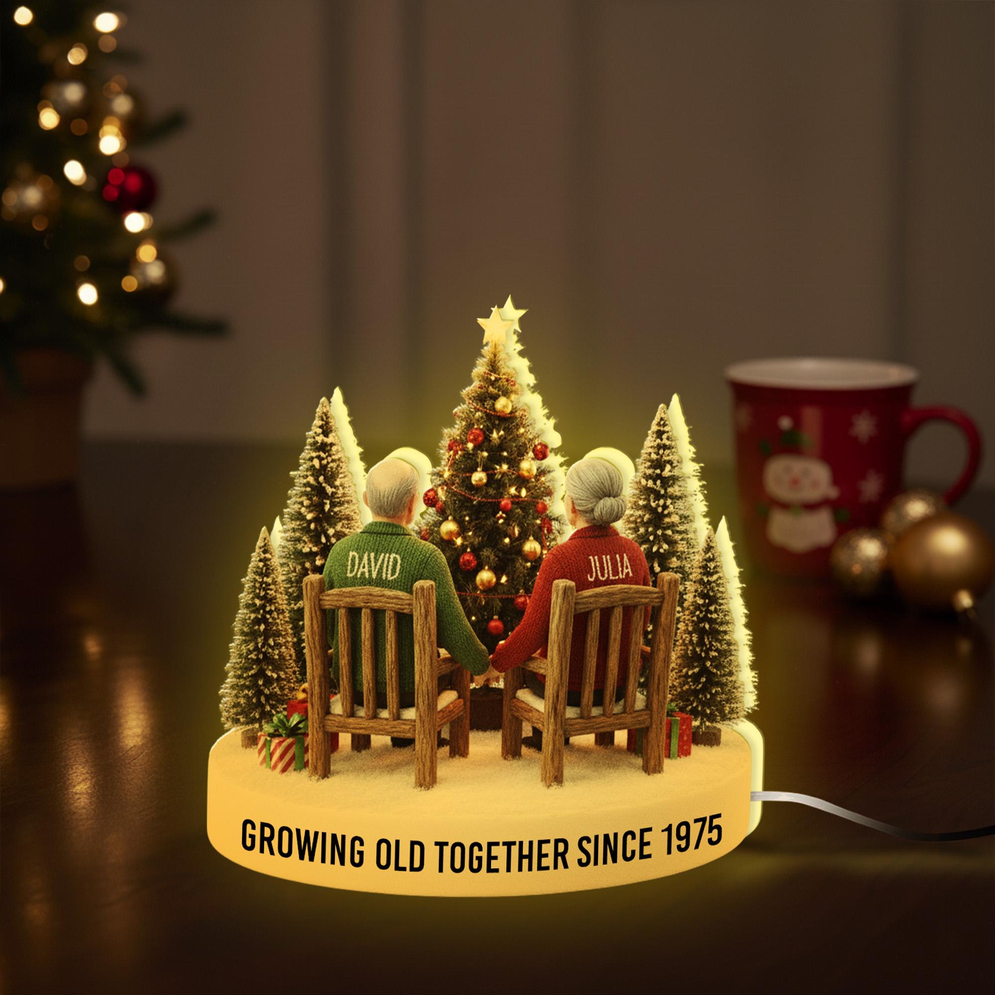 Custom Couple Night Light – Personalized Anniversary Gift for Parents or Grandparents image 7