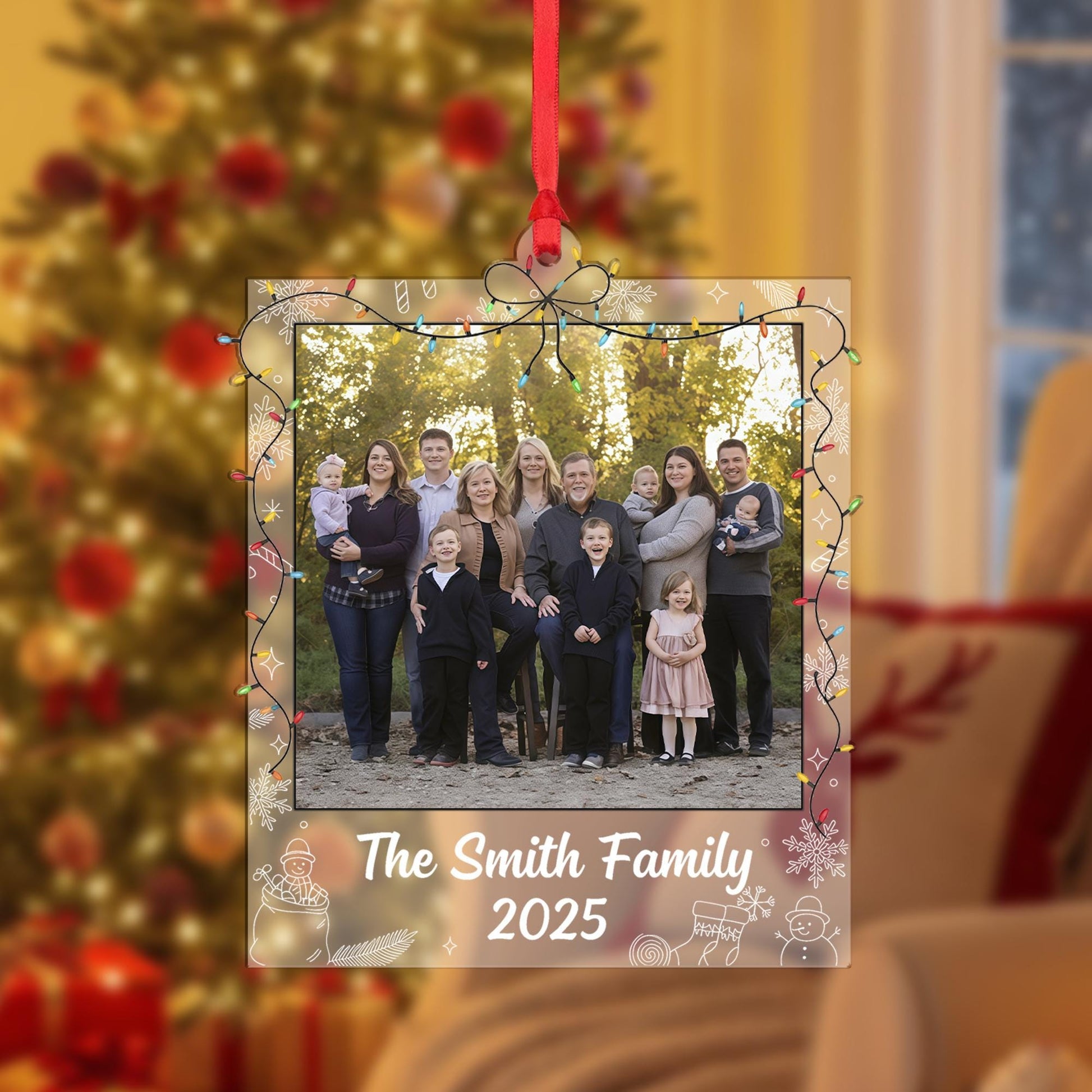 Personalized Family Photo Ornament – Custom Christmas Decoration, Holiday Keepsake 2025 image 1