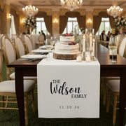 Custom Wedding Table Sign: Personalized Family Name and Date image 1