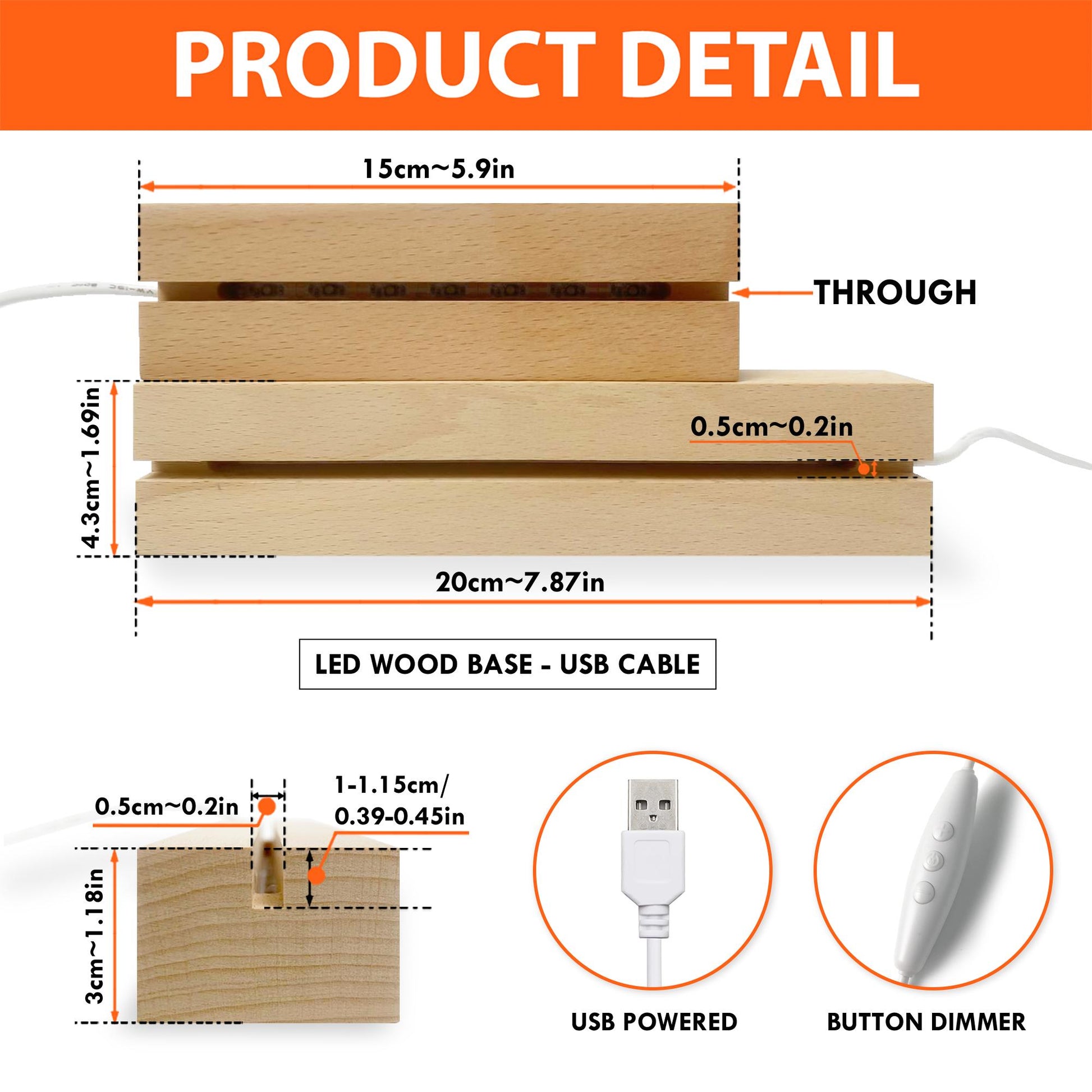 Custom LED Anniversary Night Light - 40th Wedding Anniversary Gift image 9