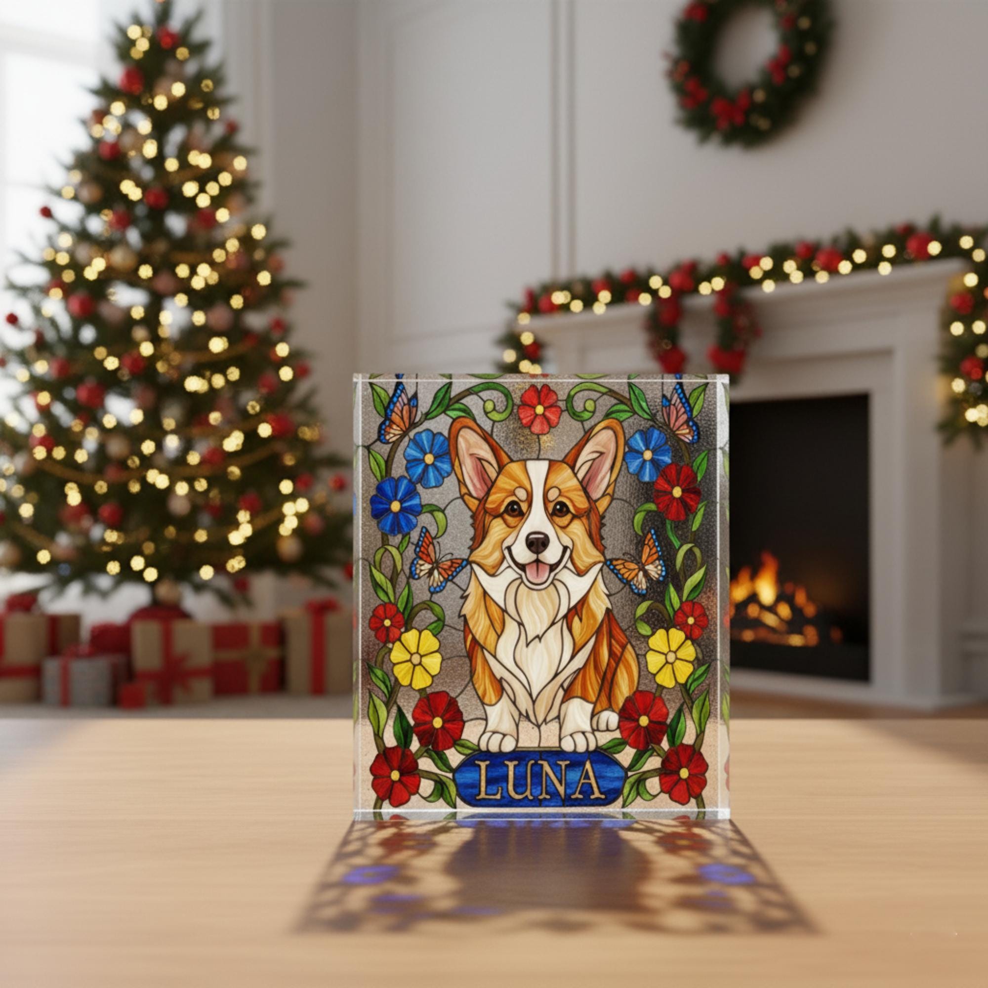 Custom Pet Portrait Acrylic Plaque – Personalized Memorial Dog Display image 4