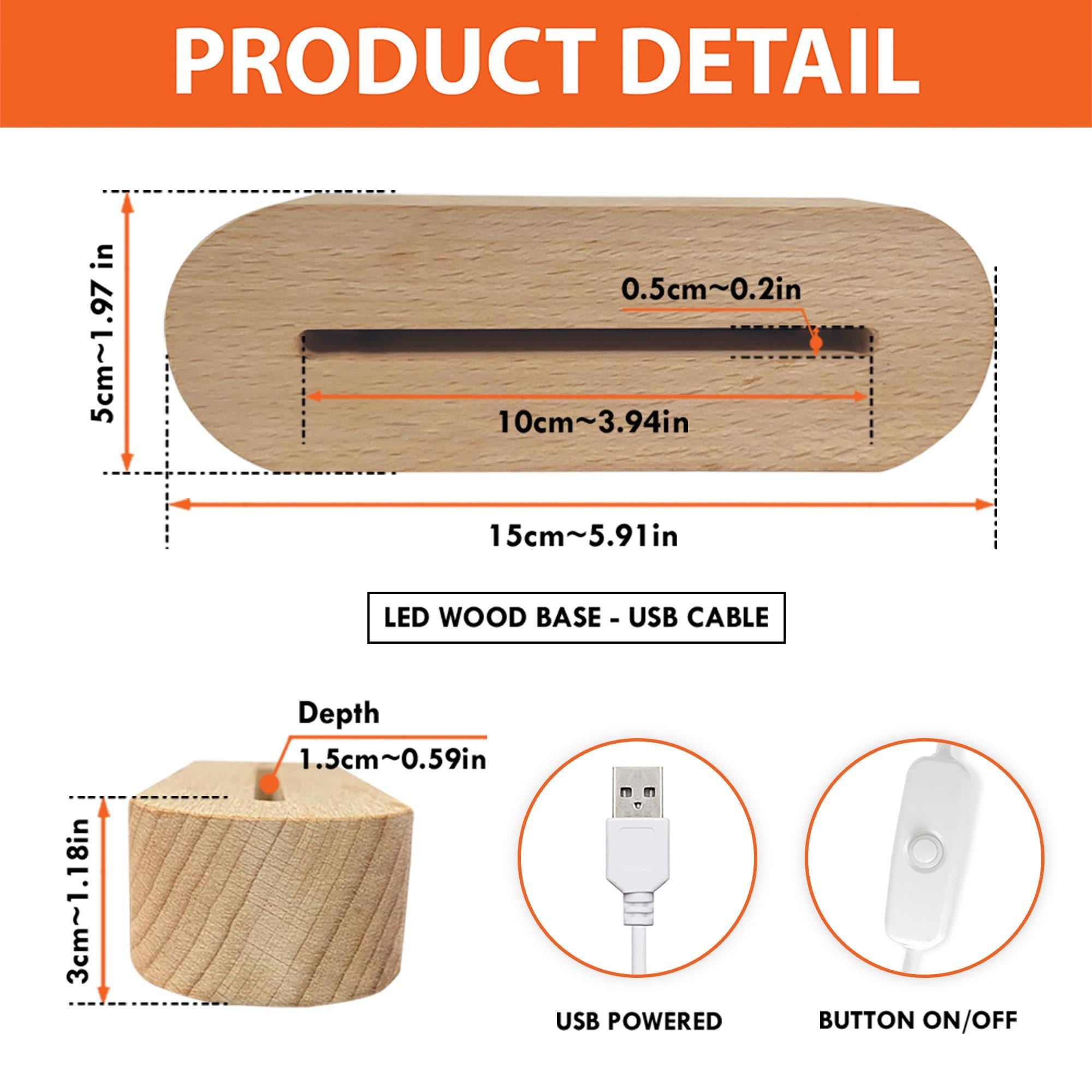 Custom Baby Announcement Lamp - Ultrasound Night Light, Personalized Nursery Decor image 4