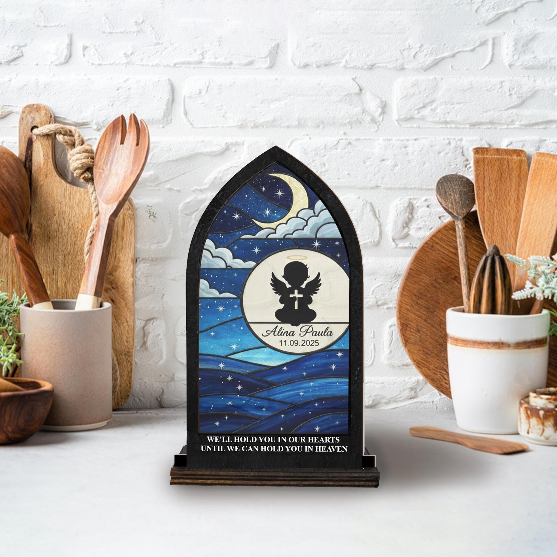 Personalized Baby Memorial Candle Holder - Remembrance Gift for Loss of Child image 5