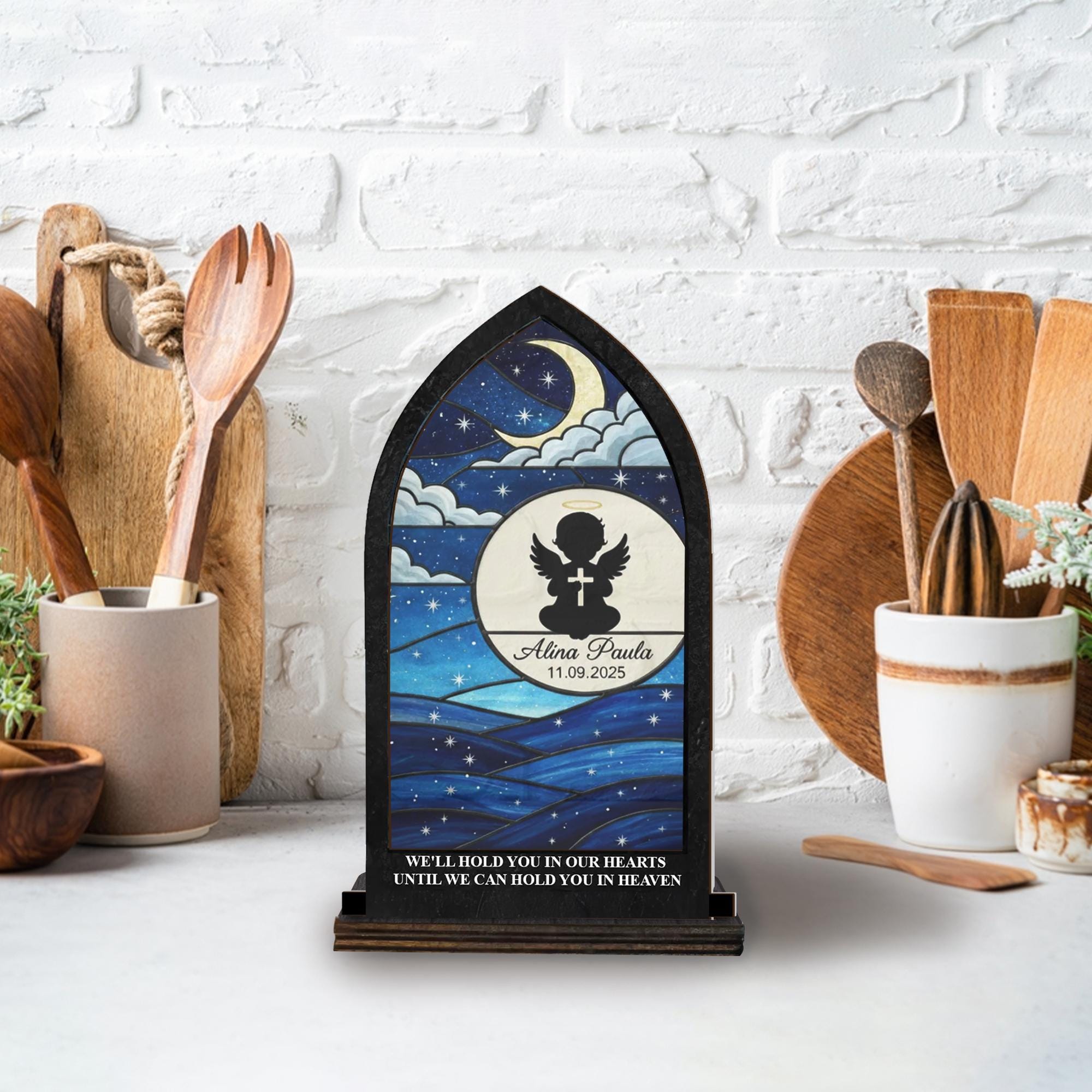 Personalized Baby Memorial Candle Holder - Remembrance Gift for Loss of Child image 5