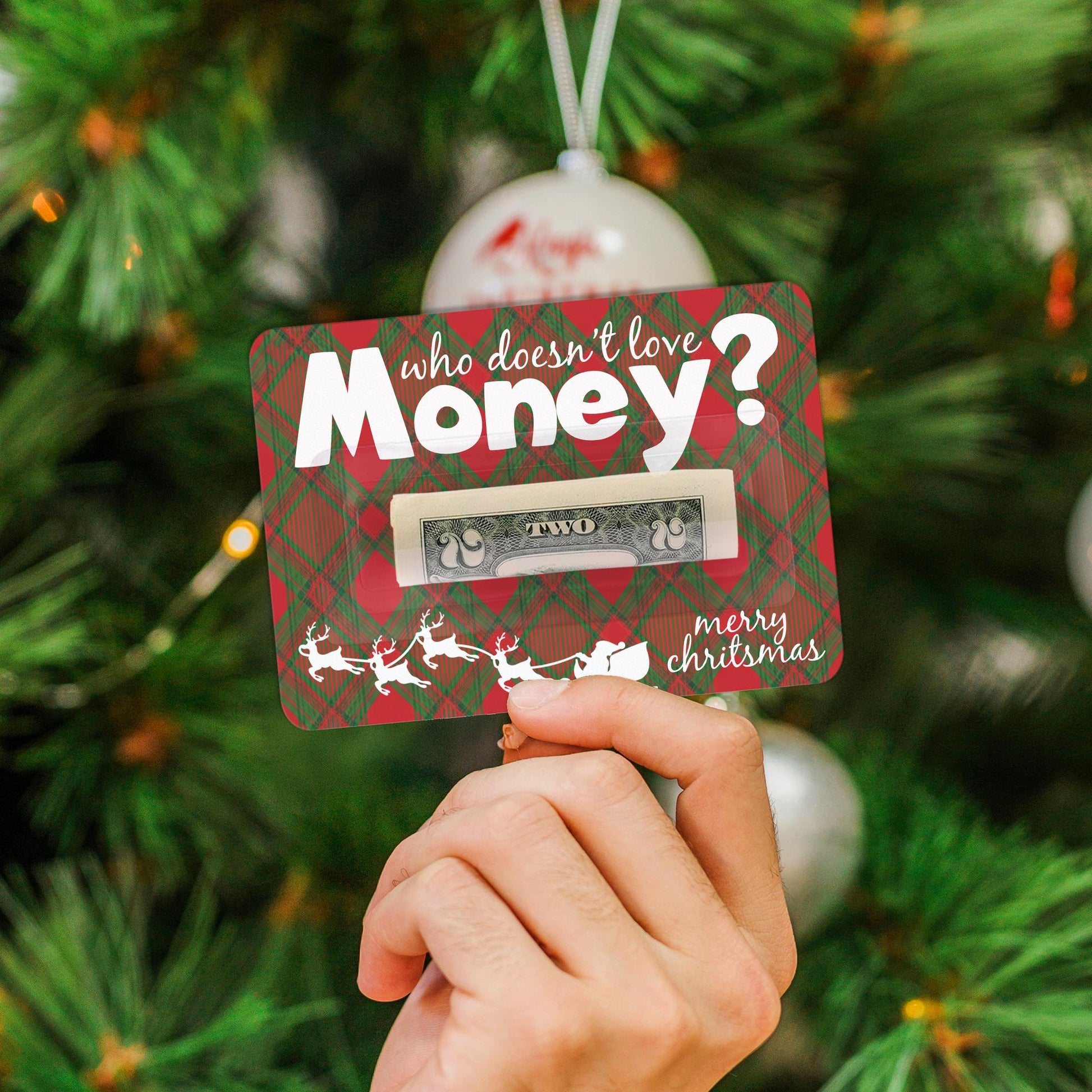 Funny Christmas Money Holder Ornament – Holiday Gift Card or Cash Holder image 4