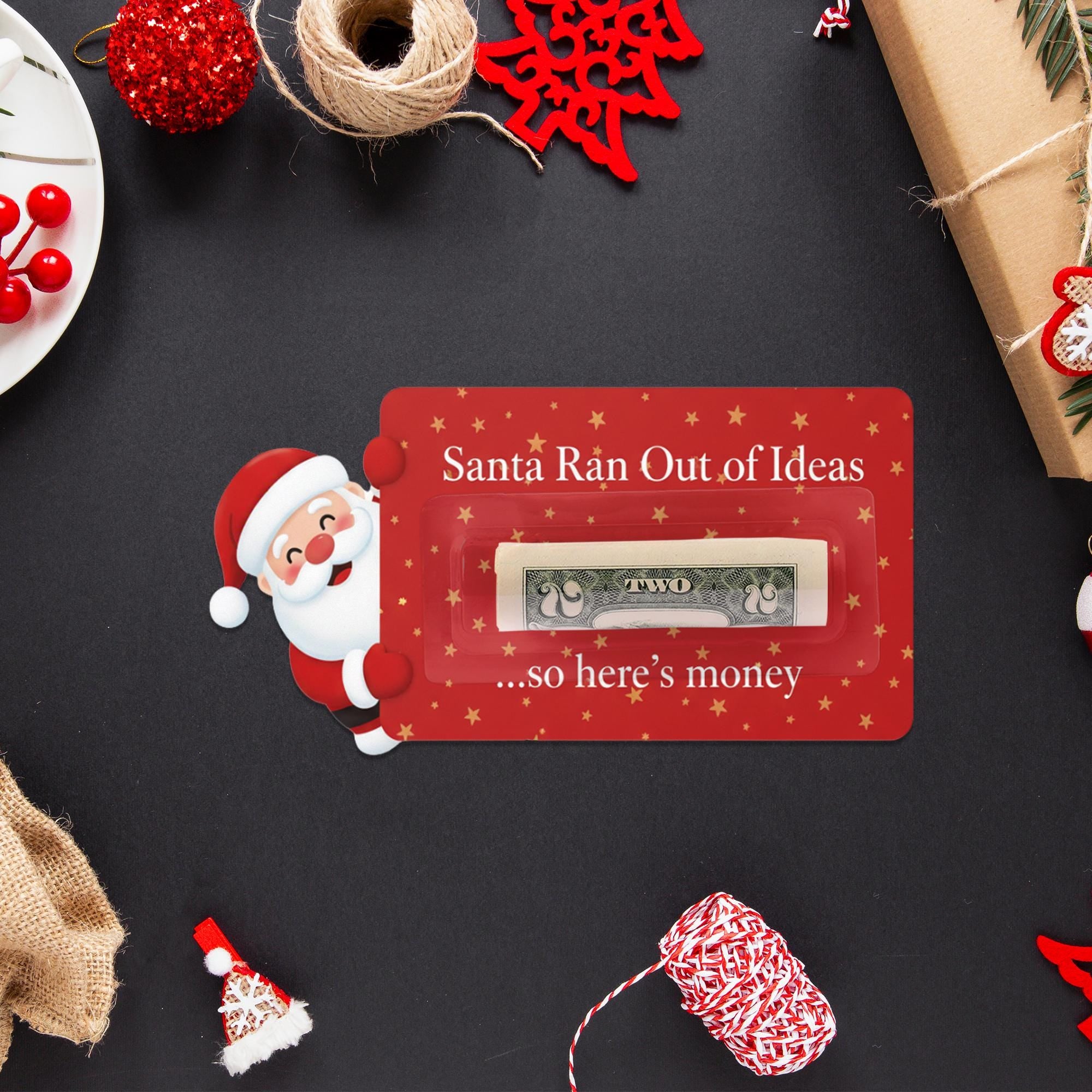 Funny Christmas Money Holder Ornament – Santa Holiday Gift Card Holder image 4