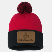 Custom Logo And Company Pom-Pom Cuffed Beanie: Personalized Winter Cap image 1