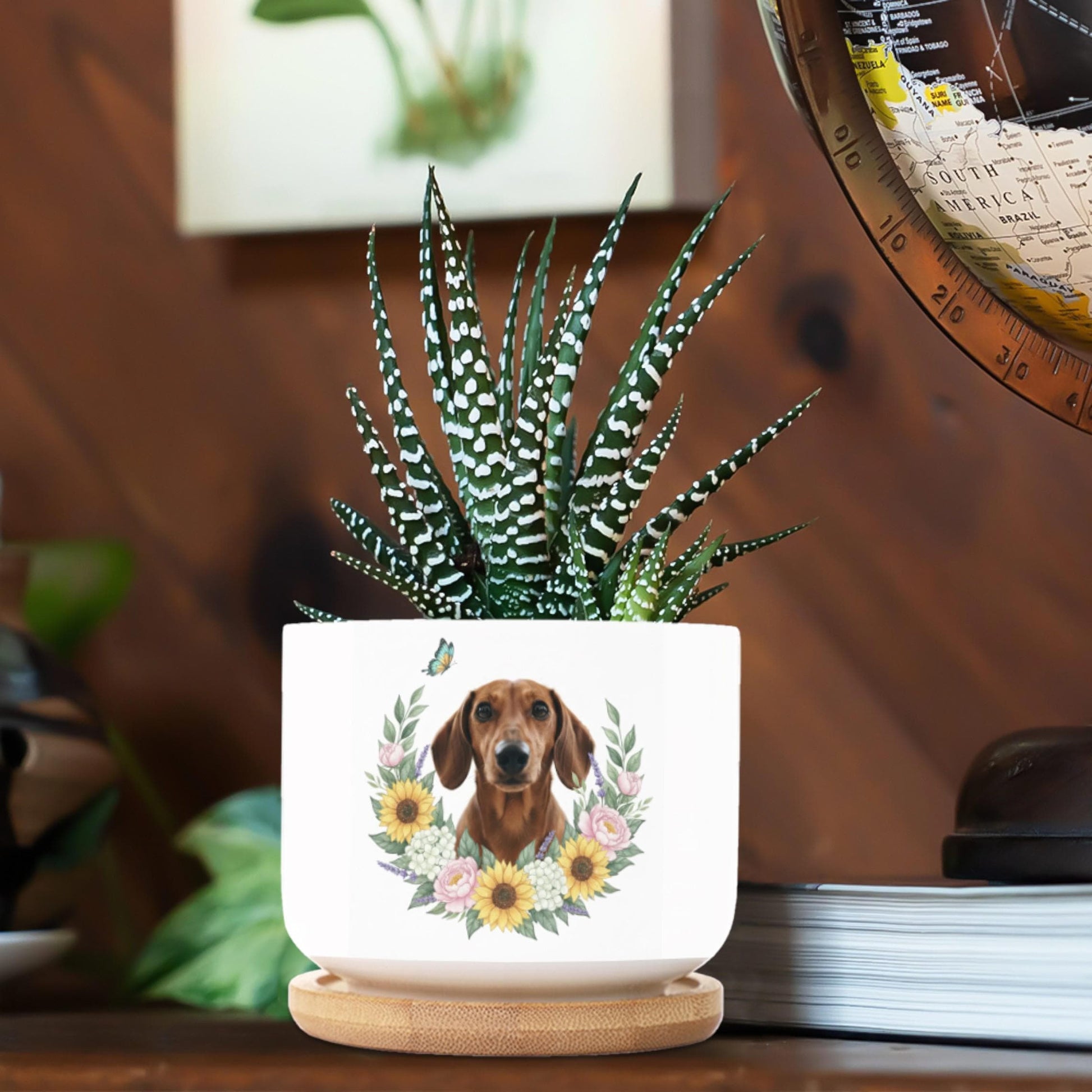 Personalized Pet Memorial Planter: Custom Dog Photo, Ceramic Pot, Pet Loss Gift image 5
