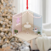 Personalized Ballet Ornament Studio Diorama Barre Tutu Dancer Keepsake image 1