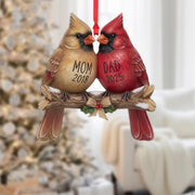 Personalized Cardinal Ornament – Memorial Christmas Keepsake image 1