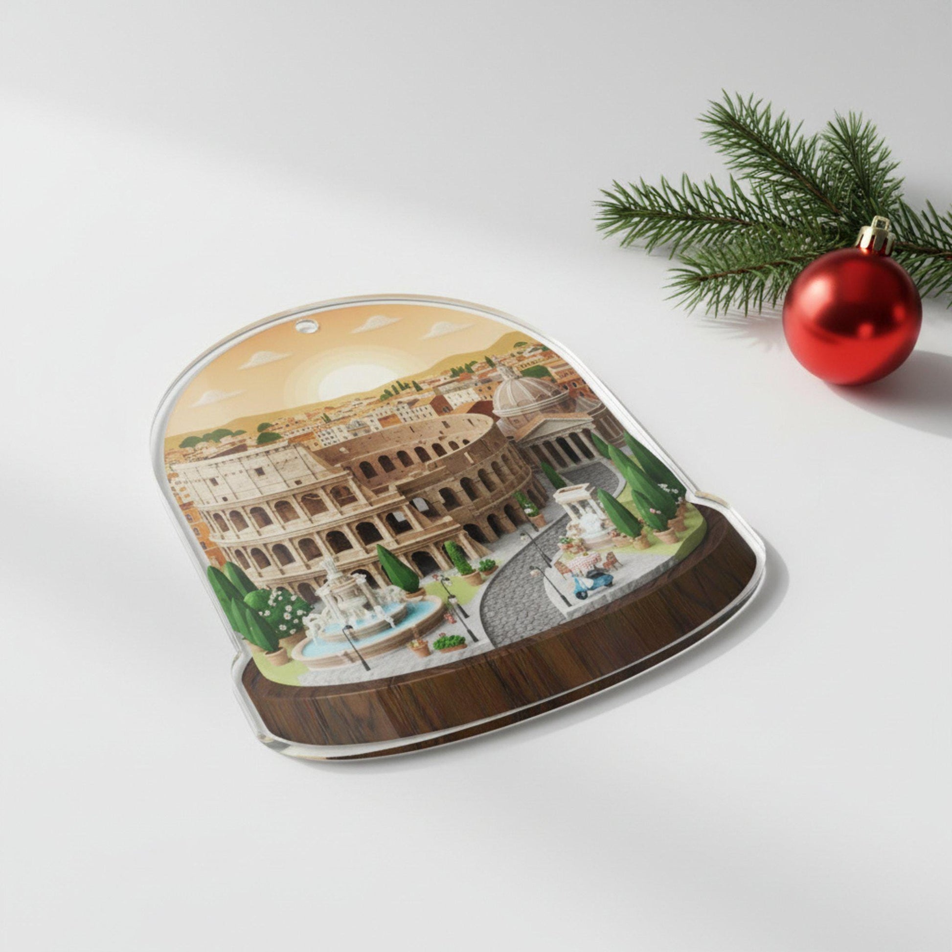 Italy Travel Ornament 2025: Personalized Adventure Keepsake with Name & Destination City image 5