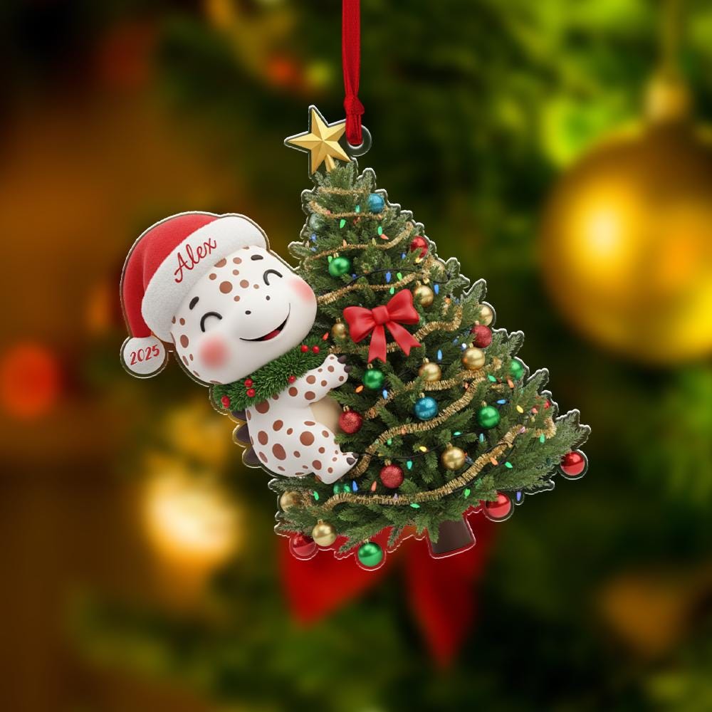 Dinosaur Christmas Ornament: Holiday Keepsake Gift image 2