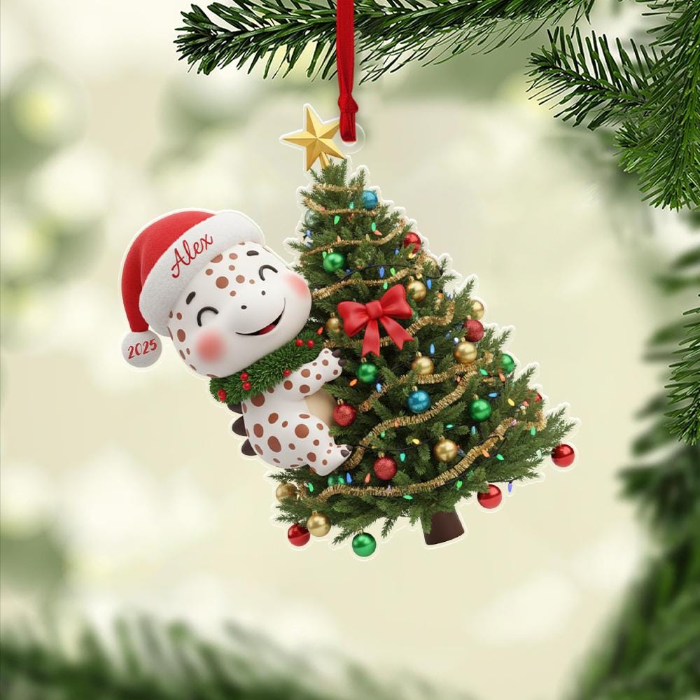 Dinosaur Christmas Ornament: Holiday Keepsake Gift image 5