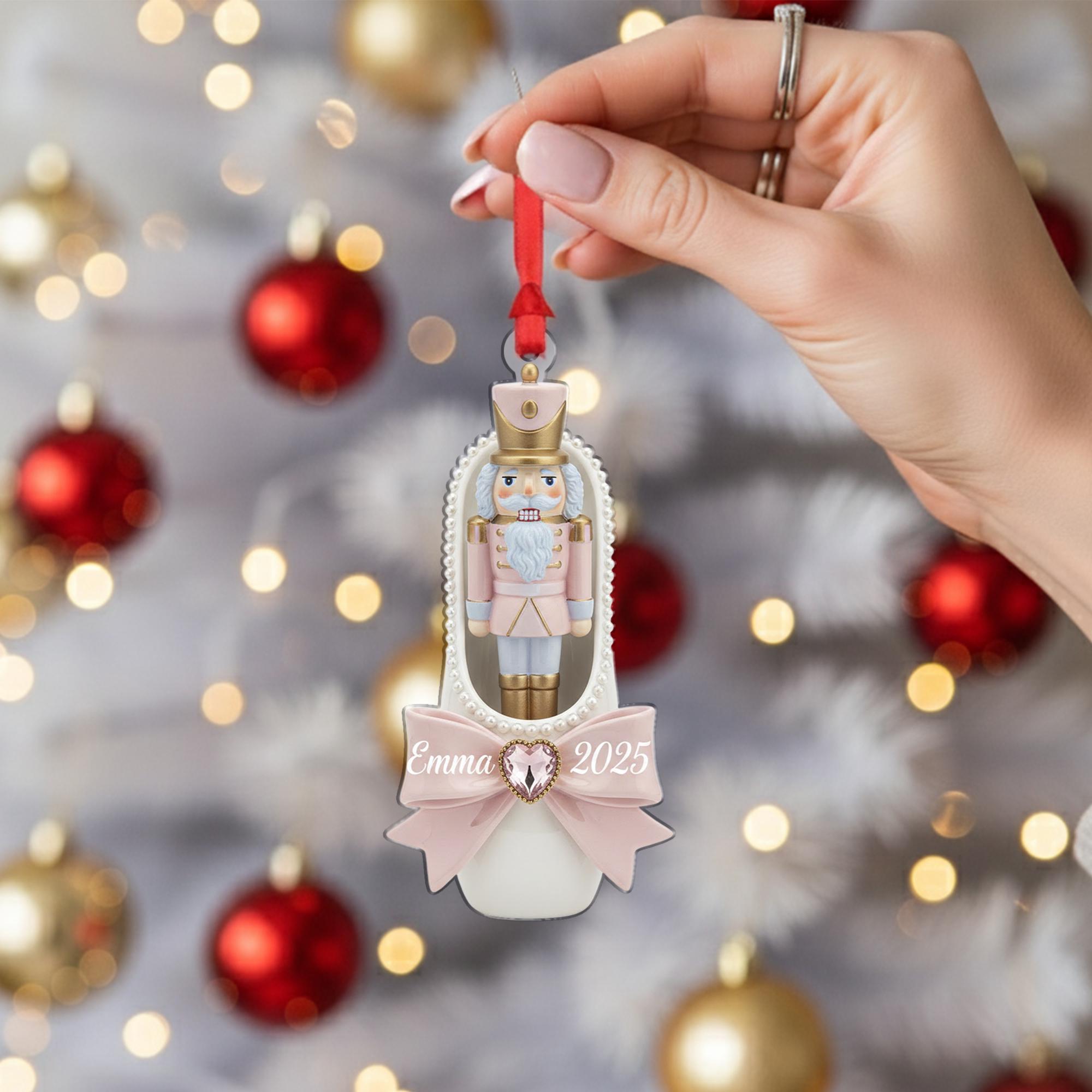 Personalized Nutcracker Soldier Ornament 2025 – Hanging Decoration with Custom Name image 2