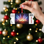 Custom Concert Ticket Ornament - Personalized Music Event Stub Keepsake Gift image 1