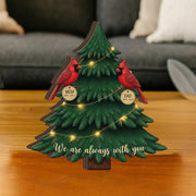 Cardinal Memorial Wooden Blocks– Custom Remembrance Decoration with Names image 1