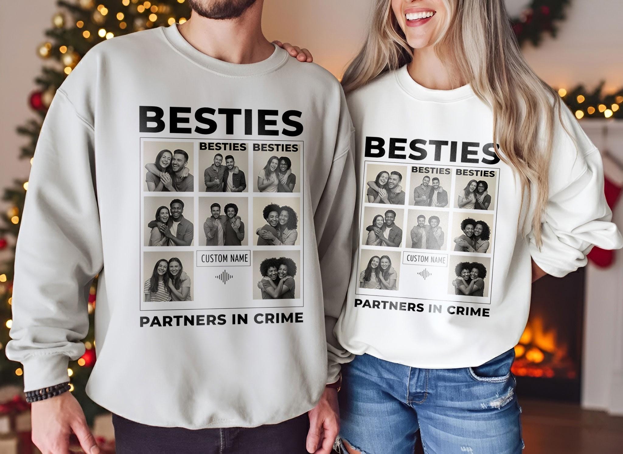 Custom Photo Shirt Vintage 90s Bootleg Print: Personalized Bestie BFF Birthday Gift image 2