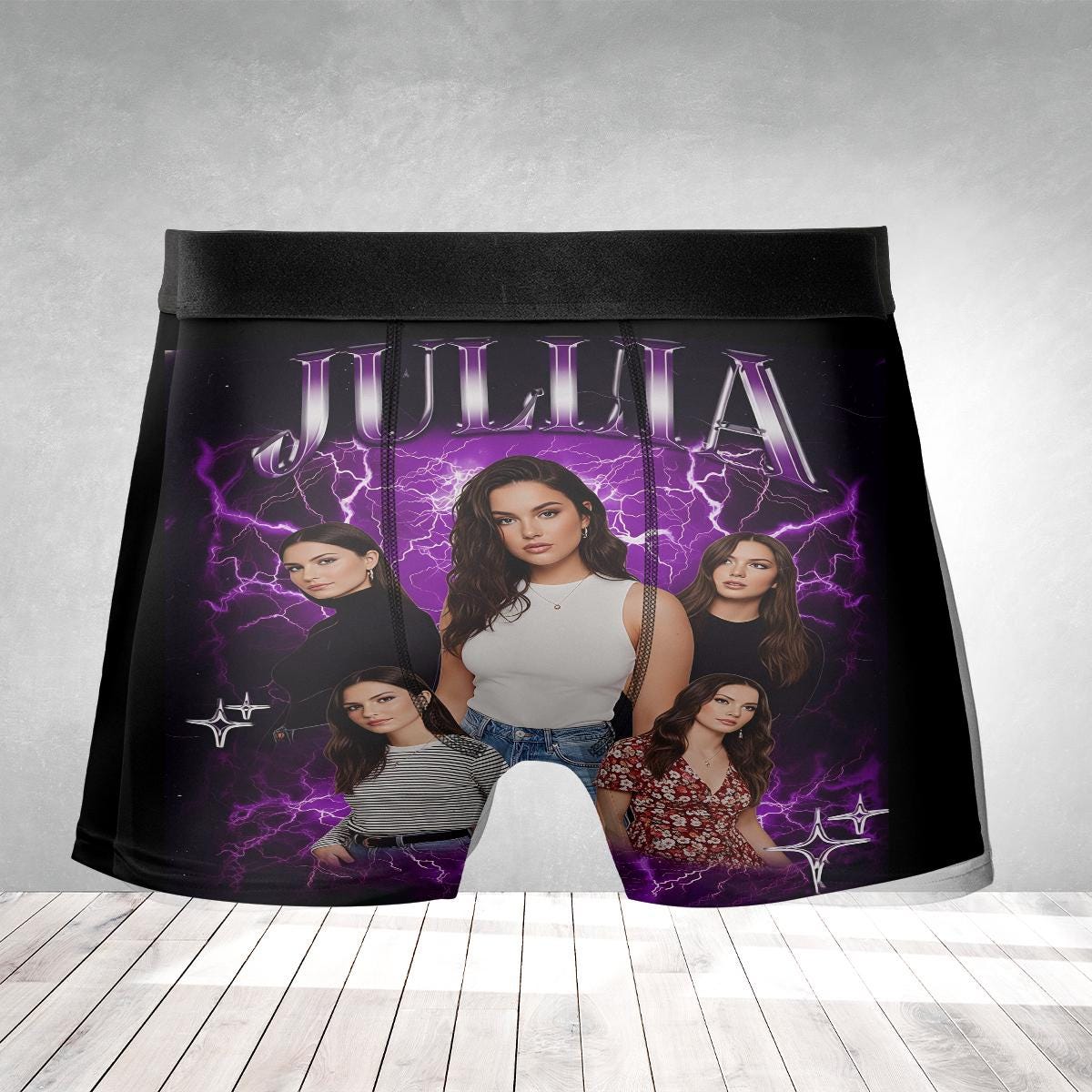 Personalized Boxer Briefs: Custom Photo Bootleg Underwear, Girlfriend Face Apparel image 2