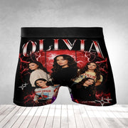 Personalized Boxer Briefs: Custom Photo Bootleg Underwear, Girlfriend Face Apparel image 1