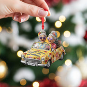 Personalized Friend Ornament – “Let’s Be Friends ’Til We’re Old & Bonkers” image 1