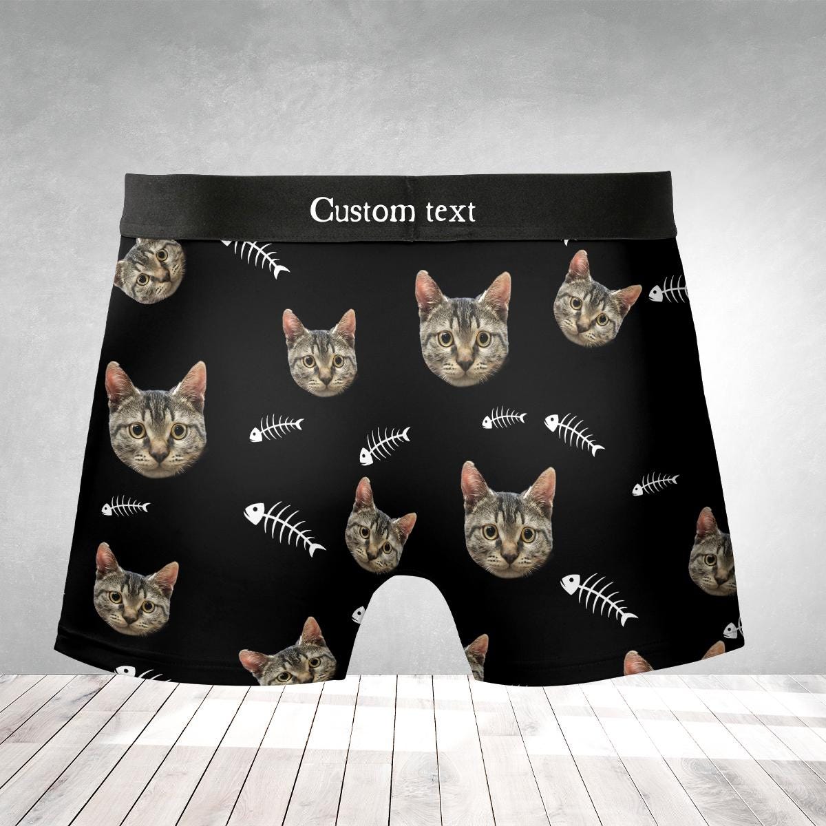 Personalized Boxer Briefs: Custom Pet Face Underwear, Dog Cat Photo Apparel image 2
