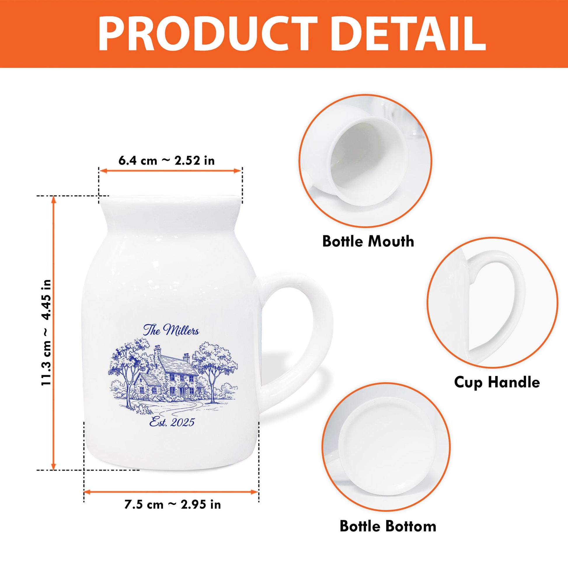 Custom Chinoiserie Photo House Flower Vase – Personalized Ceramic Floral Planter image 3