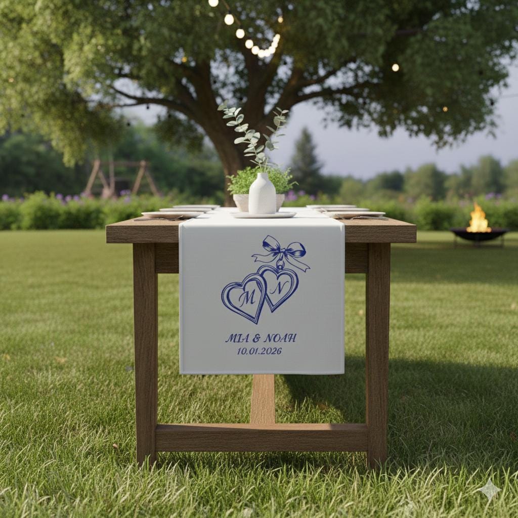 Custom Wedding Table Sign: Personalized Letter Print Décor image 2