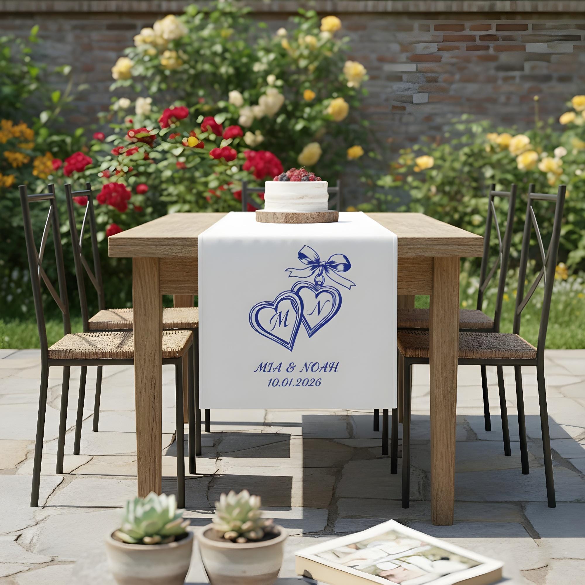 Custom Wedding Table Sign: Personalized Letter Print Décor image 1