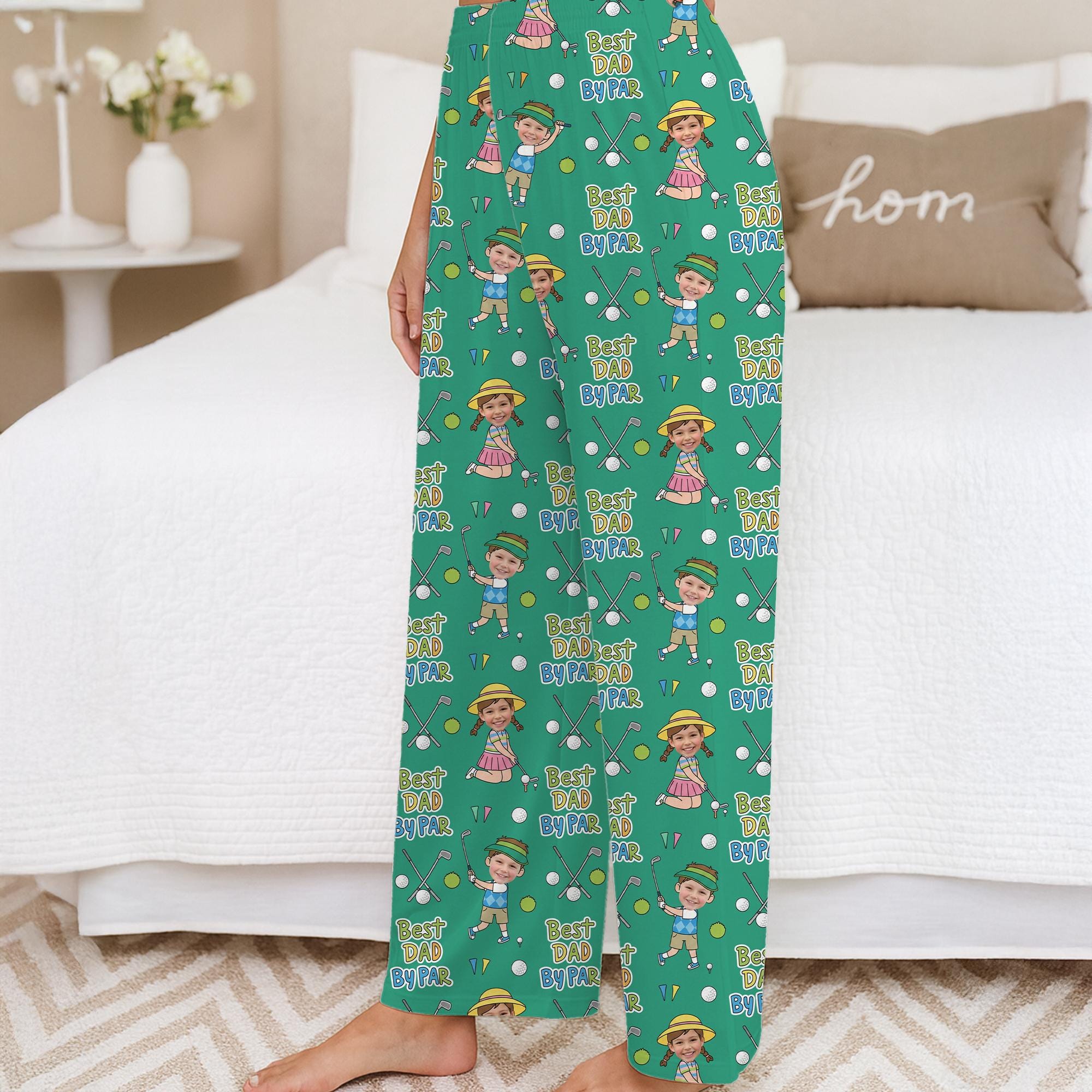 Custom KidsGolf Pajama Pants: Personalized Photo Print Lounge Pants image 3