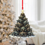 Personalized Turtle Christmas Ornament: Unique Animal Tree Decor, Funny Xmas Keepsake image 1