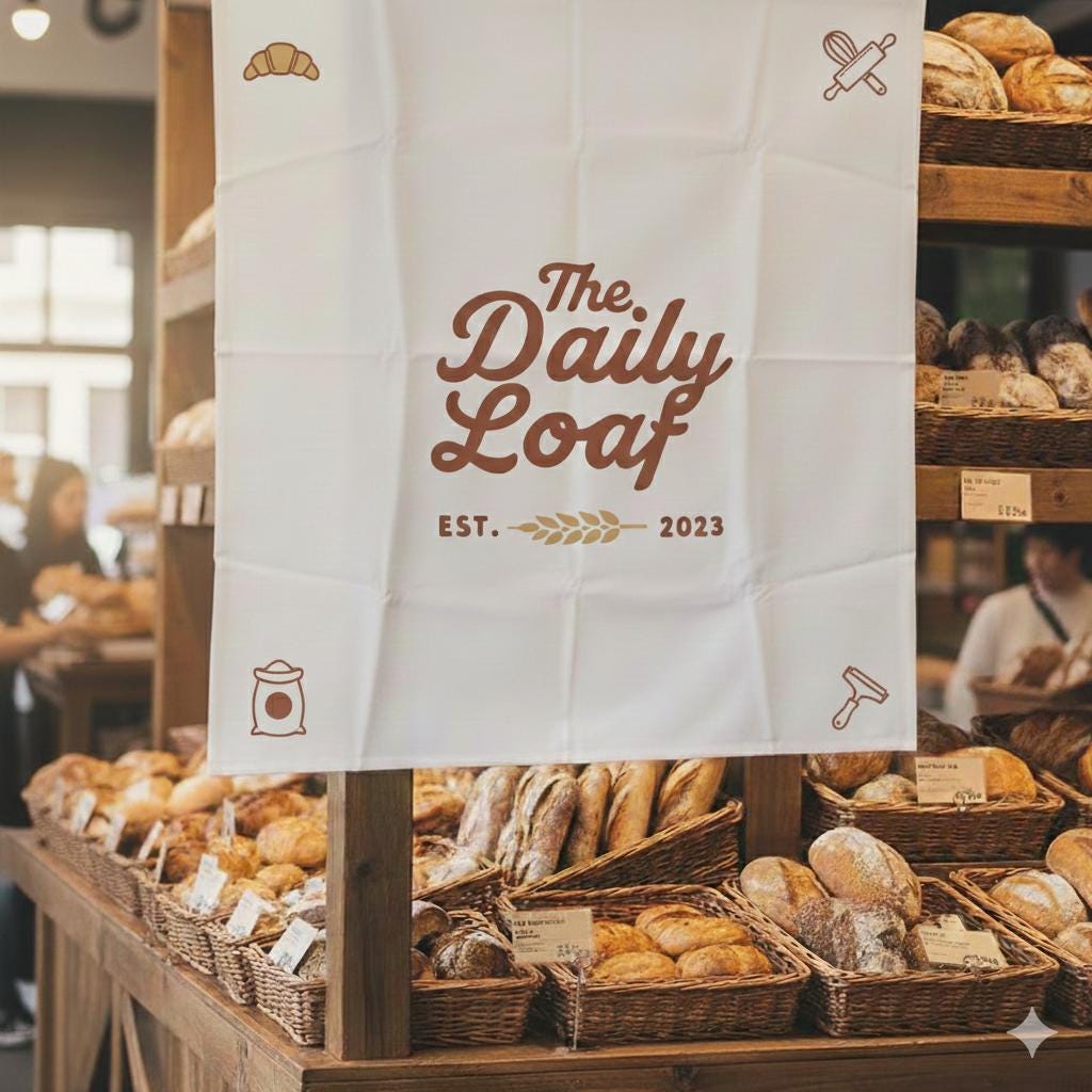 Custom Logo Tapestry Decor: Personalized Business Linen Vendor Booth Banner image 2