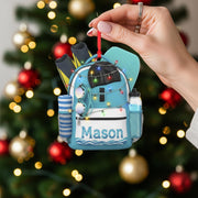 2D flat Personalized Acrylic Swim Ornament – Name Beach Decor image 1