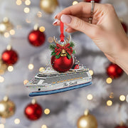 Personalized Cruise Ship Christmas Ornament: Family Vacation Keepsake image 1
