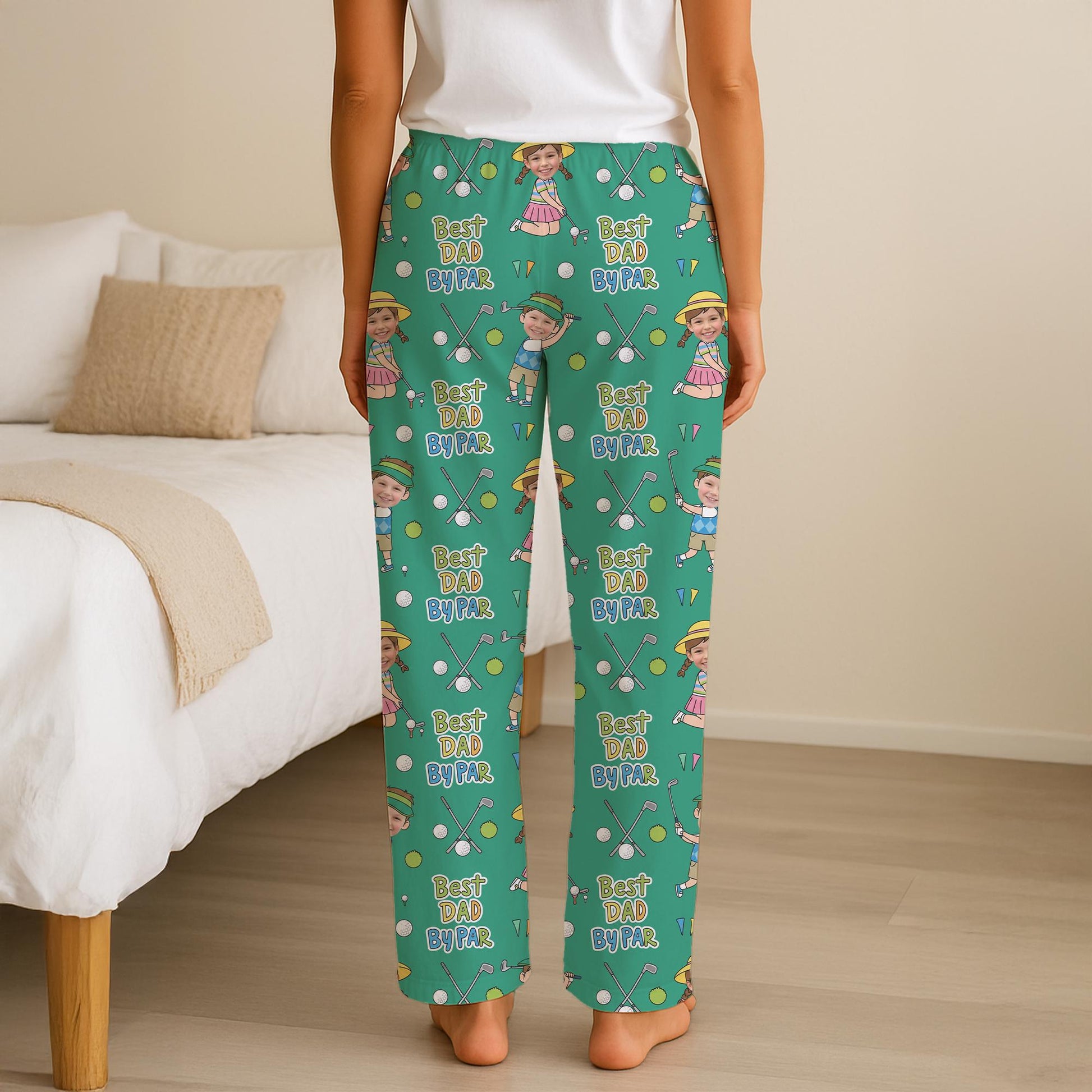 Custom KidsGolf Pajama Pants: Personalized Photo Print Lounge Pants image 4