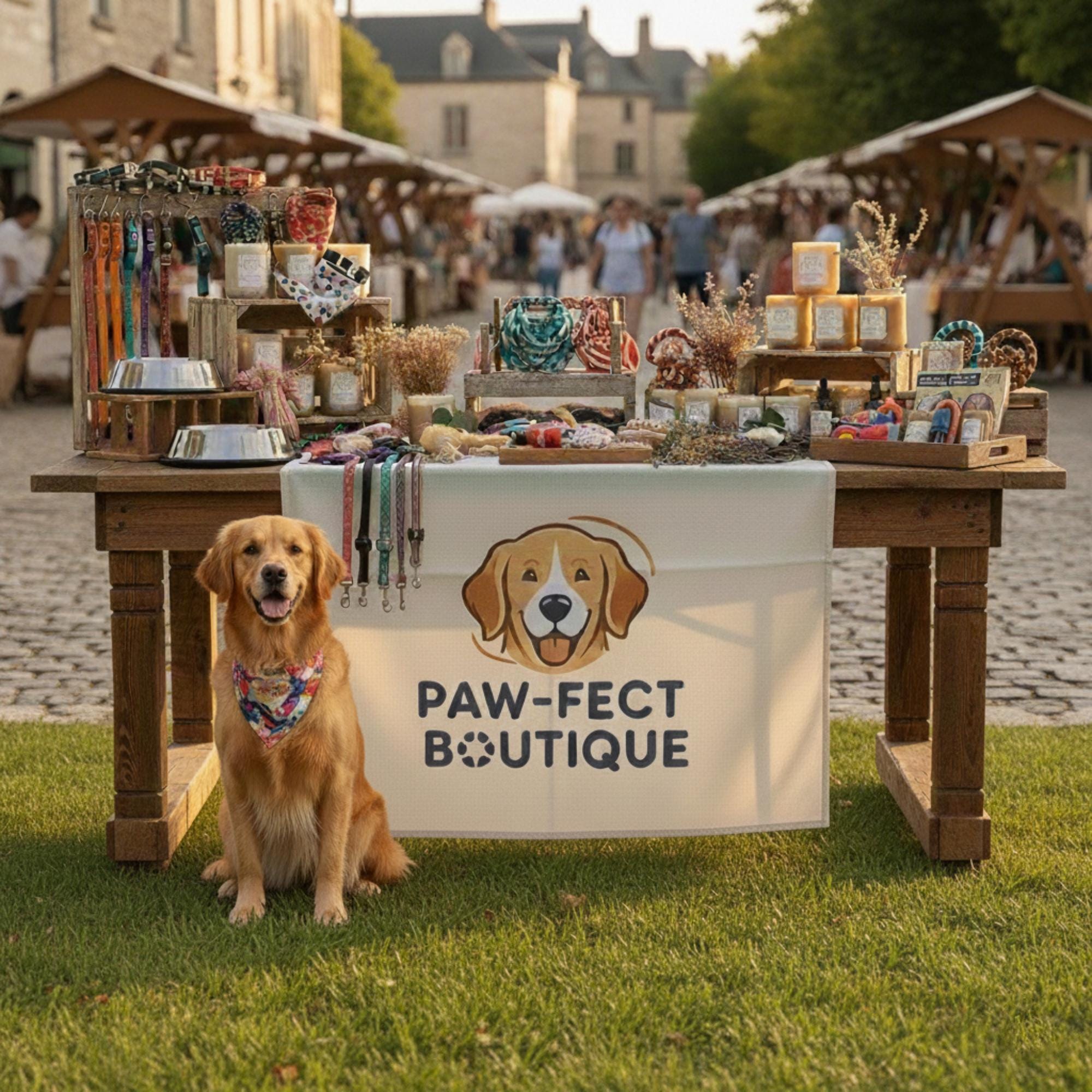 Custom Logo Linen Table Sign:Personalized Vendor Booth Tablecloth – Printed Business Display Decor image 1