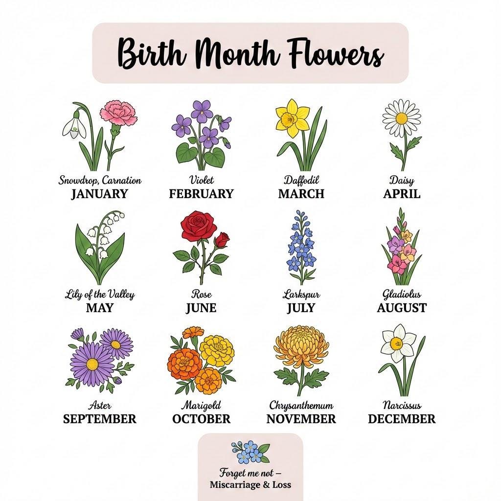 Personalized Acrylic Suncatcher: Garden Birthday Month Display, Holographic, Floral, Hanging Decor image 2